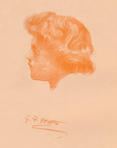 हेड स्केच, सी 1895, 1896 द्वारा जॉर्ज फ्रेडरिक वत्स