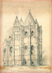 स्केच, c.1860 (कागज) द्वारा जॉर्ज गिल्बर्ट स्कॉट