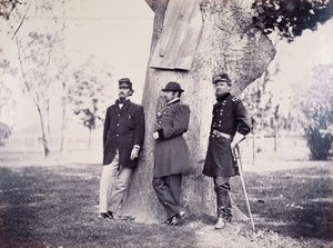 जनरल्स हैनकॉक (1824-86) स्मिथ और न्यूटन, 1862 द्वारा जॉर्ज एच। ह्यूटन