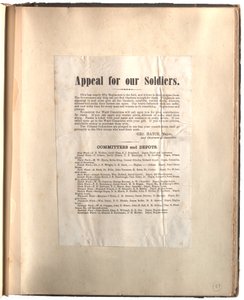 हमारे सैनिकों के लिए अपील, ओहियो [स्क्रैपबुक में], c.1861-1865 द्वारा जॉर्ज हैच