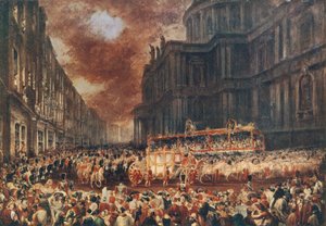 1837 में सिटी ऑफ़ लंदन की रानी विक्टोरिया की पहली राजकीय यात्रा द्वारा जॉर्ज हैटर