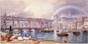 Tyne पर न्यूकैसल का दृश्य (अंगरखा) द्वारा जॉर्ज हेनरी एंड्रयूज