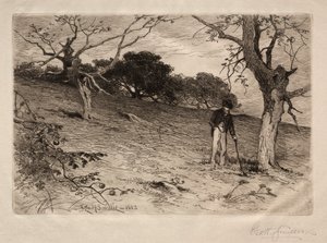 एक पुराना न्यू इंग्लैंड ऑर्चर्ड, 1883।