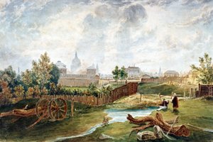 पेंटनविले, इस्लिंगटन, लंदन, 1815 द्वारा जॉर्ज हॉलिस