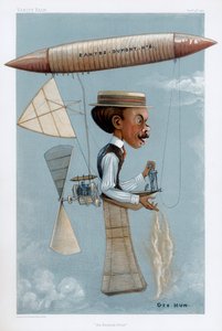 अल्बर्टो सेंटोस-ड्यूमॉन्ट, ब्राज़ीलियाई विमानन अग्रणी, 1901 द्वारा जॉर्ज हम