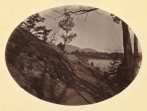 एफडब्ल्यू 4 ओल्ड चेन बैटरी वॉक, वेस्ट प्वाइंट, न्यूयॉर्क, c.1867-1868। द्वारा जॉर्ज के वारेन
