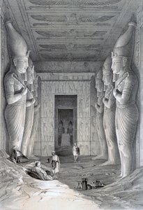 19 वीं शताब्दी के महान मंदिर, अबू सिंबल का आंतरिक भाग