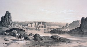 फिला, लुकिंग साउथ, मिस्र, 1843