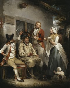 एक भर्ती को आगे बढ़ाने, c.1790 द्वारा जॉर्ज मोरलैंड