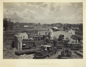 अटलांटा शहर, जीए, नंबर 1, 1866। द्वारा जॉर्ज एन। बरनार्ड