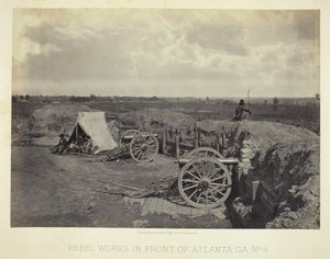 रिबेल वर्क्स इन फ्रंट ऑफ अटलांटा, जीए, नंबर 4, 1864। द्वारा जॉर्ज एन। बरनार्ड