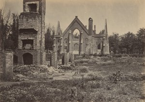 कोलंबिया, दक्षिण कैरोलिना, 1860 के दशक में खंडहर।