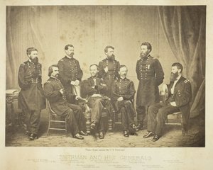 शर्मन और उनके जनरल, 1865। द्वारा जॉर्ज एन। बरनार्ड