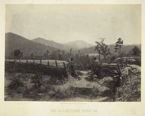 अल्लाटून दर्रा, जीए, 1866। द्वारा जॉर्ज एन। बरनार्ड
