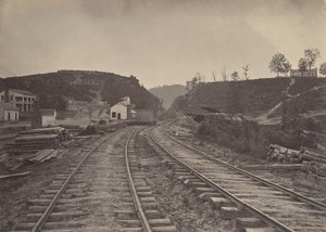 द अल्लाटून पास लुकिंग नॉर्थ, जॉर्जिया, 1860s। द्वारा जॉर्ज एन। बरनार्ड