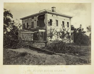 द पॉटर हाउस अटलांटा, 1864। द्वारा जॉर्ज एन। बरनार्ड