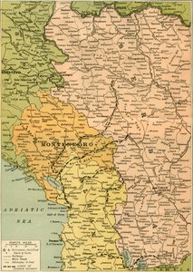 मानचित्र को सर्बियाई रिट्रीट का चित्रण करने के लिए, 1919।