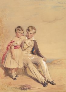 दो बच्चों का चित्र, 1837। द्वारा जॉर्ज रिचमंड