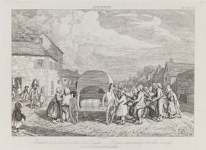 भिखारी, Eperney, c.1821 (नक़्क़ाशी) द्वारा जॉर्ज रॉबर्ट लुईस