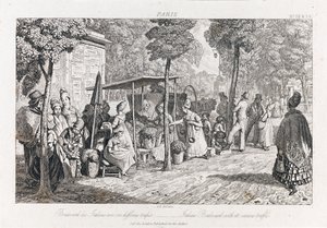 बुलेवार्ड डेस इटालिएंस, c.1821 (नक़्क़ाशी)