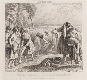 हार्वेस्ट, ऑग्सबर्ग, c.1821 (नक़्क़ाशी) द्वारा जॉर्ज रॉबर्ट लुईस
