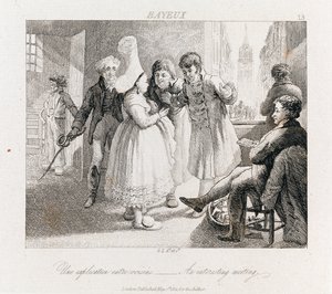 दिलचस्प बैठक - बेयुक्स, c.1821 (नक़्क़ाशी) द्वारा जॉर्ज रॉबर्ट लुईस