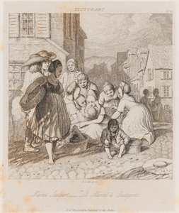 मार्केट, स्टटगार्ट, c.1821 (नक़्क़ाशी)
