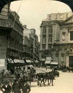 पियाजा और सैन फर्डिनेंडो, नेपल्स, इटली के चर्च, c1909।