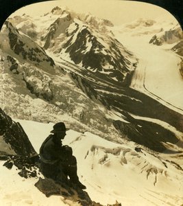 तस्मान और रूडोल्फ ग्लेशियर, दक्षिणी आल्प्स, न्यूजीलैंड, c1909।