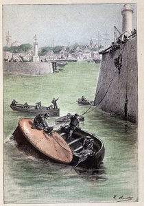 जूल्स वर्ने द्वारा "L'Ile page Hélice" में अमेरिकी तट (पृष्ठ 166) के साथ टेलीफोन संचार स्थापित किया गया था द्वारा जॉर्ज रॉक्स