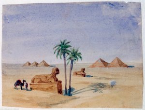 स्फिंक्स और पिरामिड, गिज़ा II, 1820-1876