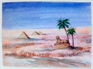 स्फिंक्स और पिरामिड, गिज़ा I, 1820-1876