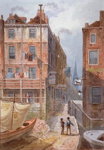 हंगरफोर्ड सीढ़ियाँ, वेस्टमिंस्टर, लंदन, c1815 द्वारा जॉर्ज शेफर्ड