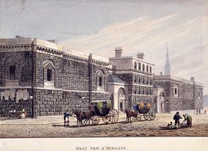 न्यूगेट जेल, ओल्ड बेली, लंदन, c1815