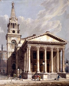 सेंट जॉर्ज, ब्लूम्सबरी, होलबोर्न, लंदन, 1811 द्वारा जॉर्ज शेफर्ड