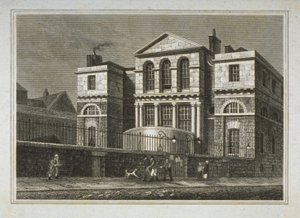 सत्र हाउस, ओल्ड बेली, 1812 का दृश्य द्वारा जॉर्ज शेफर्ड