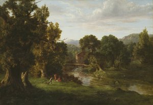 द ओल्ड मिल, 1849 द्वारा जॉर्ज Snr। Inness