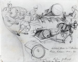 ड्रयमैन एंड हॉर्स, c.1820-30 द्वारा जॉर्ज Snr तीव्र