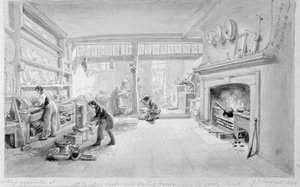 मिस्टर सैंडर्स कॉफ़ी एंड ईटिंग हाउस, न्यूगेट स्ट्रीट, 1828