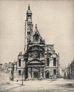 चर्च ऑफ़ सेंट इटियेन-डु-मोंट, 1915 द्वारा जॉर्ज टी प्लोमैन