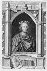 हेनरी III (1207-72) 1216 से इंग्लैंड का राजा, कलाकार द्वारा उकेरा गया (उत्कीर्णन) द्वारा जॉर्ज वर्ट्यू