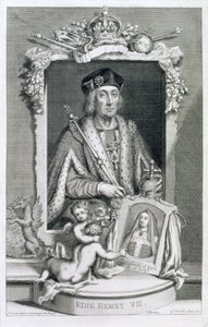 हेनरी VII (1457-1509) 1485 से इंग्लैंड के राजा, रॉयल कलेक्शन में एक चित्र के बाद, कलाकार द्वारा