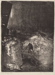 भूखे कुत्ते, दूसरा पत्थर, 1916। द्वारा जॉर्ज वेस्ले बेलोज़