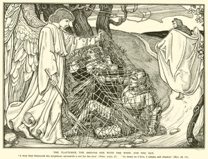 द फ़्लैटरर, द शाइनिंग वन विथ द व्हिप, और नेट (उत्कीर्णन)