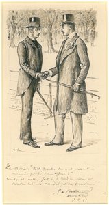 हेलो फ्रैंक !, 1891 द्वारा जॉर्ज डू मौरियर