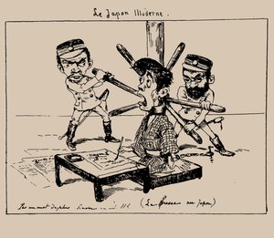ले जापोन इल्यूडेरे द प्रेस इन जापान, 1887। द्वारा जॉर्जेस बिगोटी