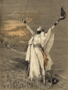 अभिनेत्री हेनरीट रोजिन बर्नार्ड ने सारा बर्नहार्ट (1844-1923) को ड्यूक ऑफ रीचस्टेड (सम्राट नेपोलियन I (1769-1821) के बेटे - "" द एगलॉन "", जॉर्जेस जूल्स विक्टर क्लेयरिन द्वारा उत्कीर्णन (1843 - 1919) की भूमिका में बुलाया। ) १९००. द्वारा जार्ज क्लेरिन