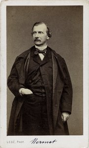 संगीतकार अगस्टे मर्मेट का पोर्ट्रेट 1810-1889। द्वारा जॉर्जेस माथुरिन लेगे