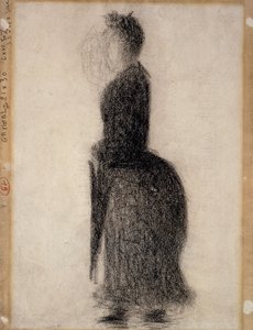 एक पारसोल के साथ महिला; अम्ब्रेला के साथ महिला, c.1883 द्वारा जॉर्जेस पियरे सेरात
