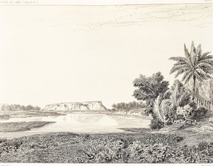 इराक, बेबीलोन का दृश्य, जॉर्जेस पेरोट (1832-1914) और चार्ल्स चिपिज़ (1835-1901), हिस्टोइरे डे ल'आर्ट डैन्स ल'एंटिकाइट द्वारा उत्कीर्णन से एफ, थॉमस द्वारा चित्रित द्वारा जॉर्जेस और चिपीज़ चार्ल्स पेरोटो